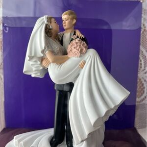 Vintage Wilton Bride and Groom Cake Topper Threshold of Happiness New In Box